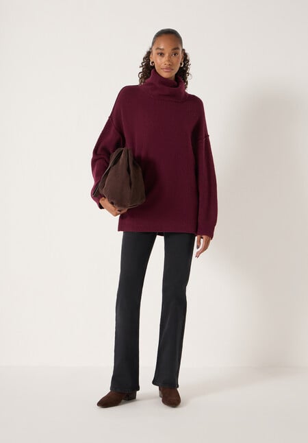 Meryl Wool Blend Roll Neck Jumper