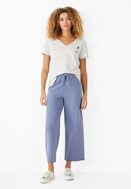 Wide Leg Cropped Joggers