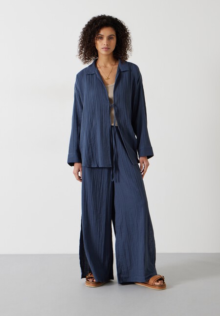 Elodie Oversized Cheesecloth Trousers