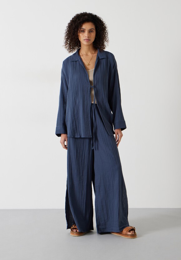 Elodie Oversized Cheesecloth Trousers