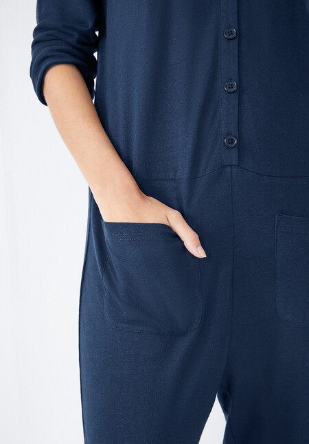 Chesten Linen Blend Jersey Onesie