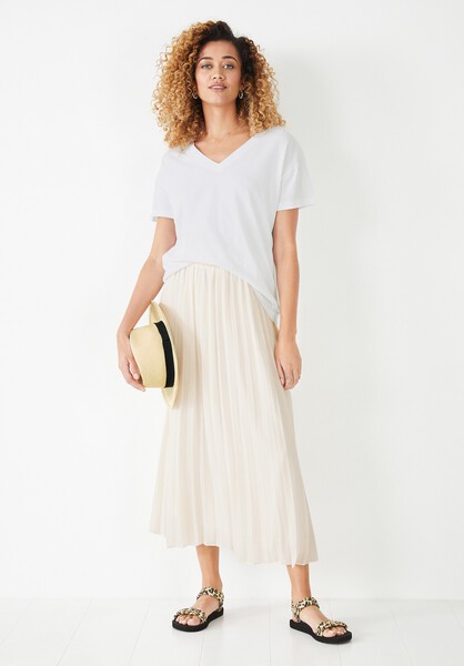 Pleated Chiffon Skirt