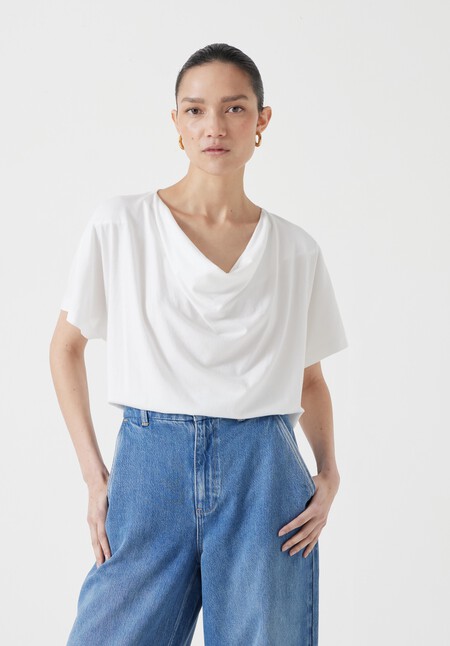 Cowl Neck T-Shirt