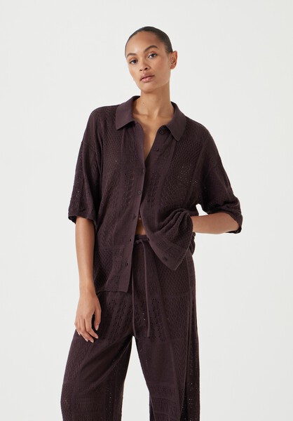 Patchwork Stitch Knitted Top