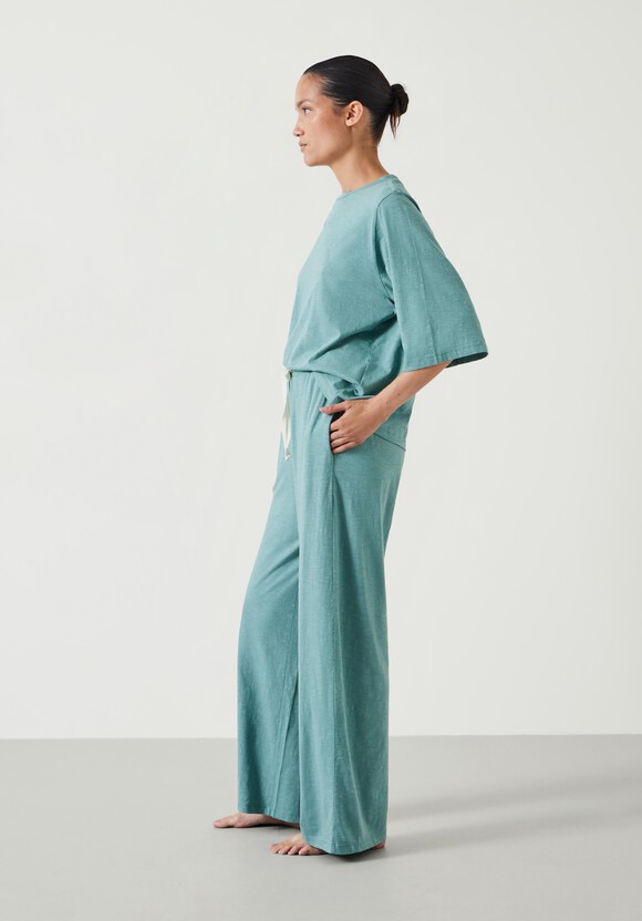 Midy Cotton Slub Contrast Cord Pyjamas
