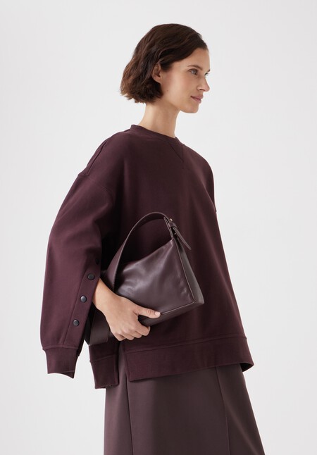 Cleo Minimal Leather Crossbody Bag