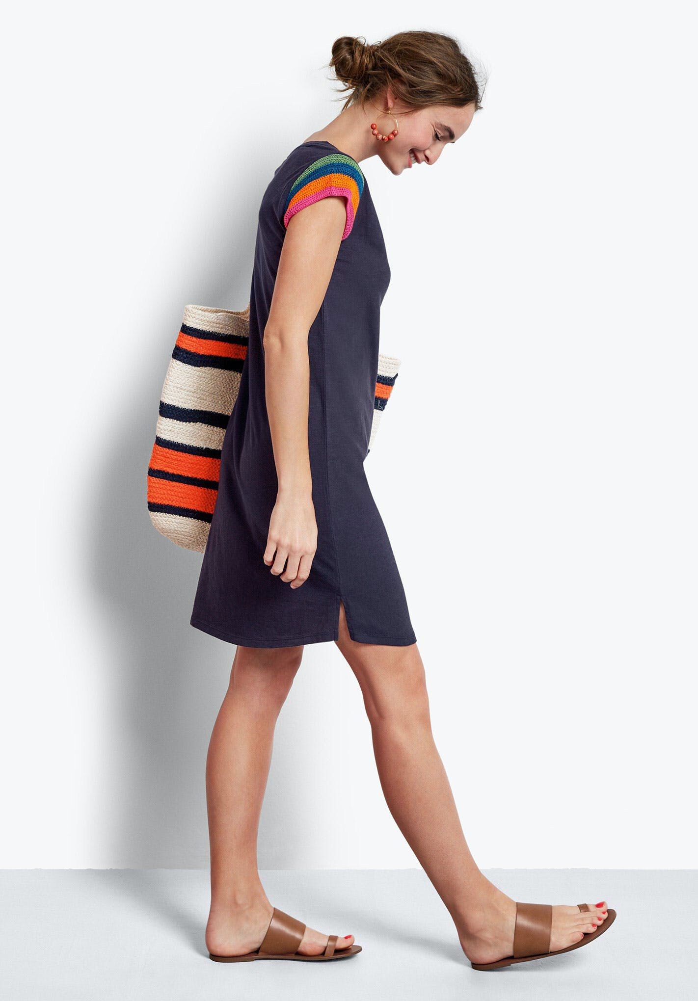 Multi-Colour Crochet Sleeve Jersey