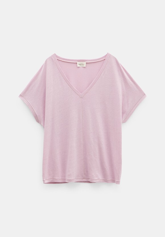 Danny Linen V-Neck T-Shirt