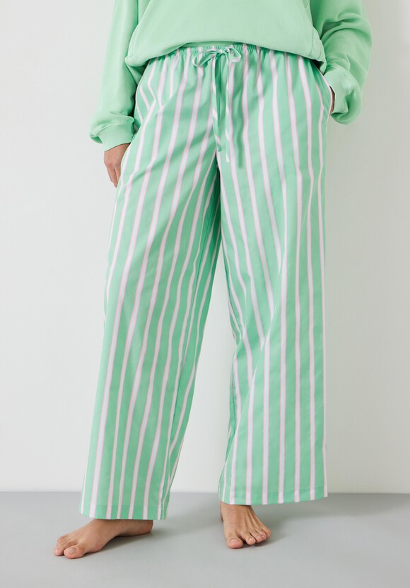 Silk Chantal Pants in Emerald