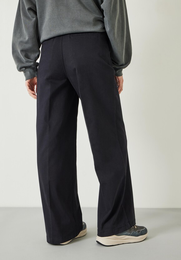 Camille Flat Front Cotton Trousers