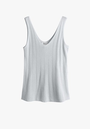 Aoife Metallic Knit Vest