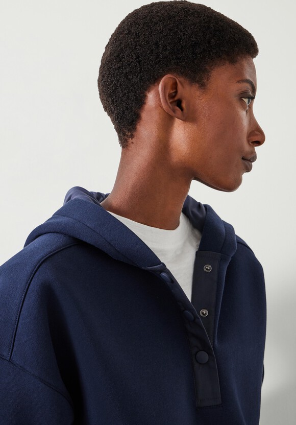 Thalia Popper Detail Clean Hoodie