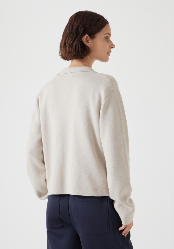 Knitted Button Through Shirt Jacket