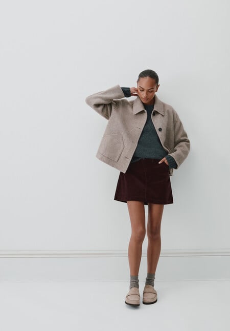 Cotton Cord Mini Skirt