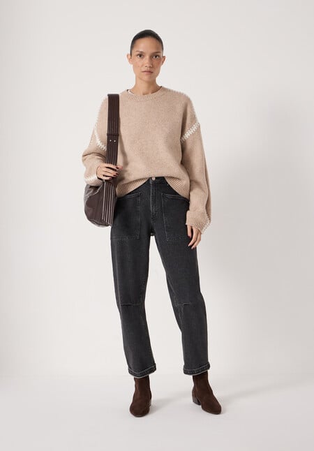 Whitney Whipstitch Knitted Jumper