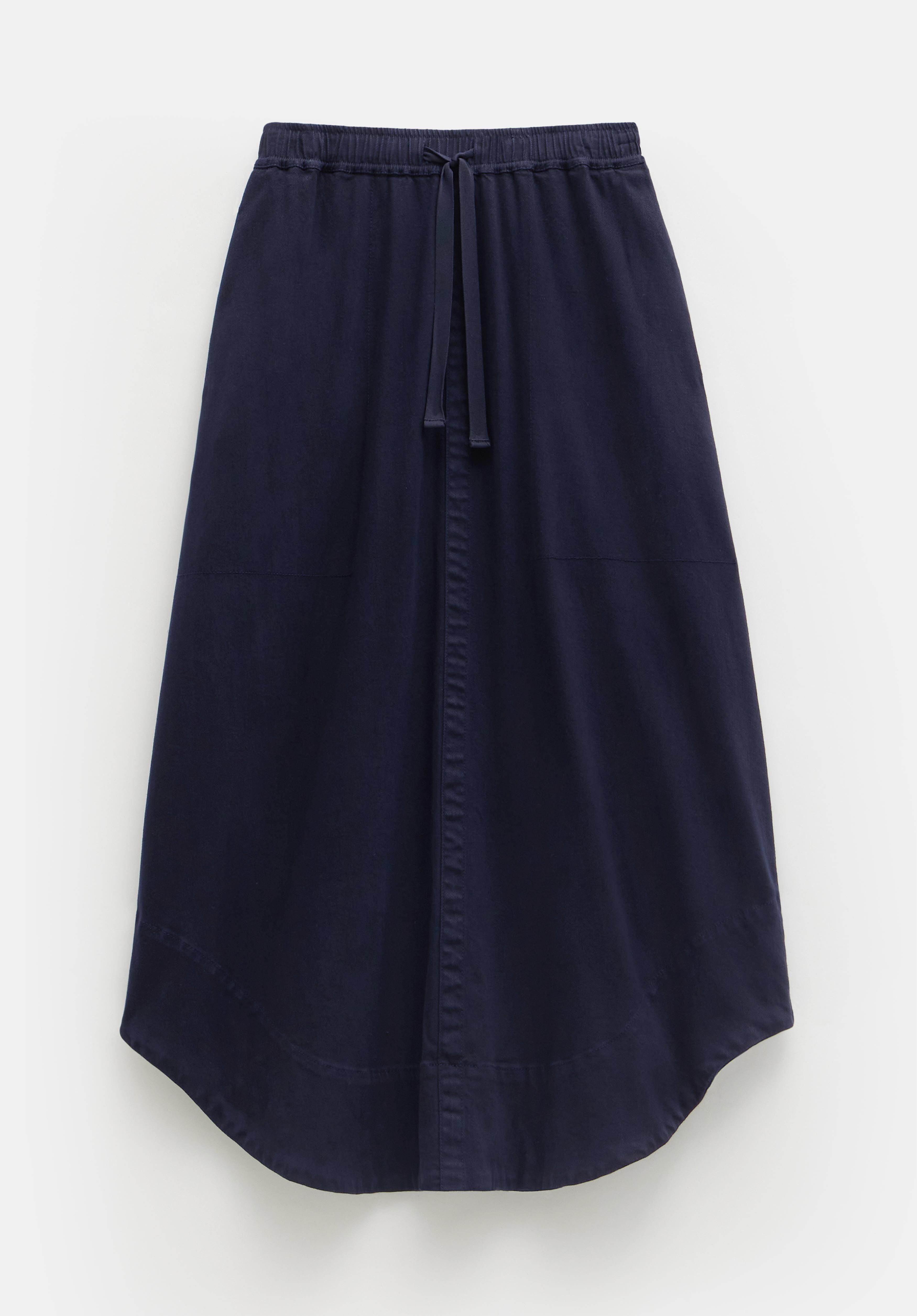 Simmi Wrap Maxi Skirt | Midnight Navy | hush