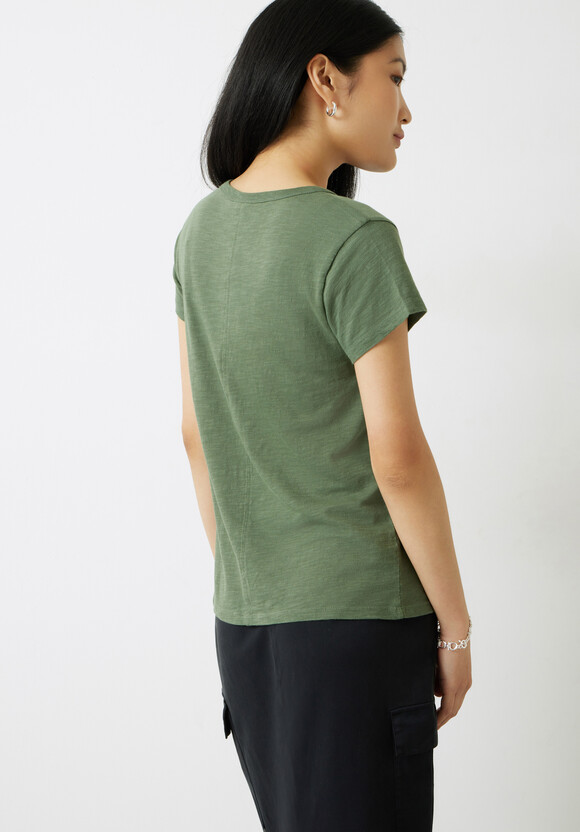 Slim Fit Slub Crew T-Shirt
