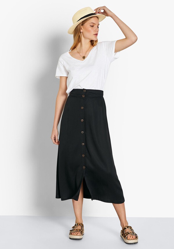Jemima Button Skirt