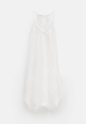 Celia Embroidery Maxi Dress With Linen