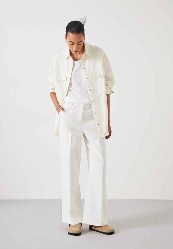 Emily Cotton Wide Leg Trousers