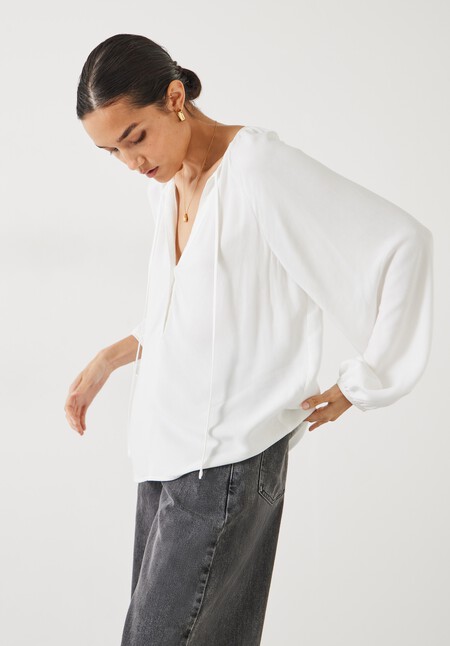Zadie Tie Neck Top