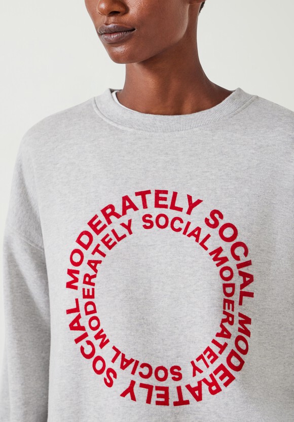 Moderately Social Graphic Sweatshirt