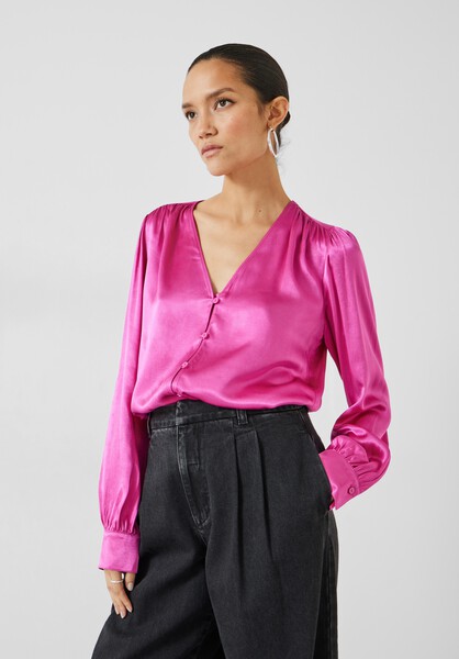 Priscilla Satin Tie Blouse