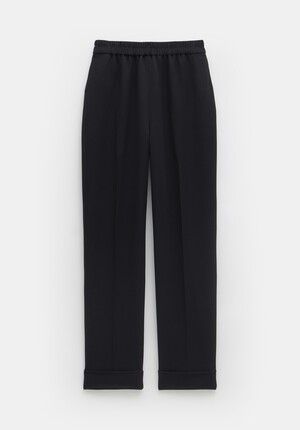 Slim Pull On Suit Trousers