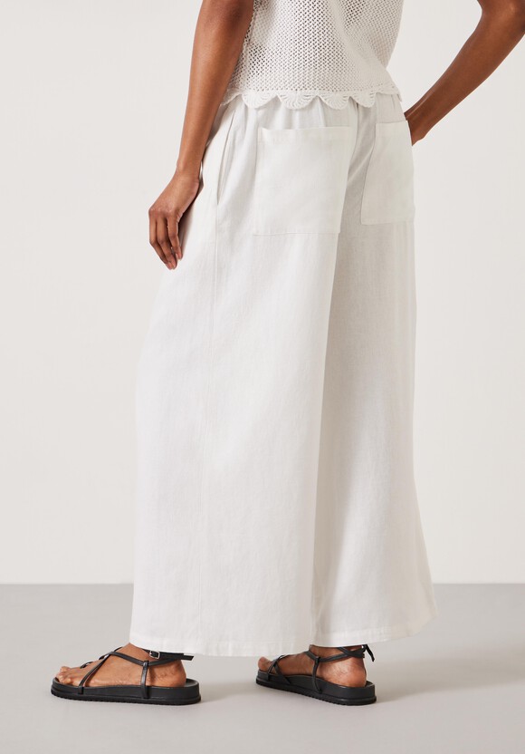 Melissa Linen Wide Leg Trousers
