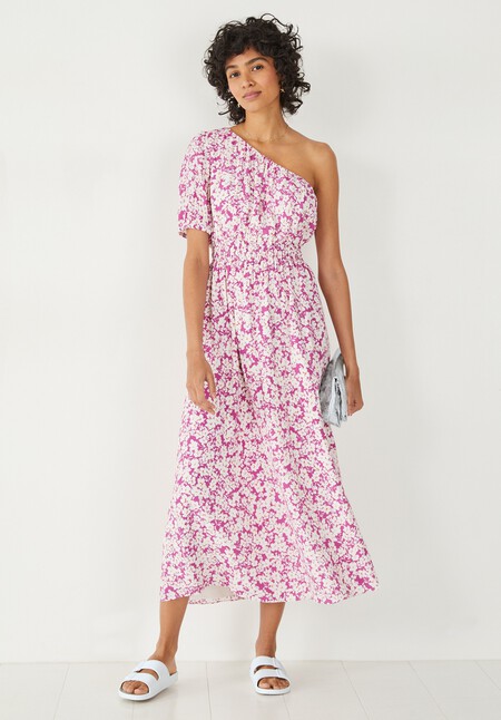 Tess One Shoulder Midi Dress
