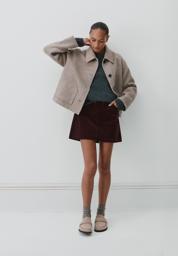 Cotton Cord Mini Skirt