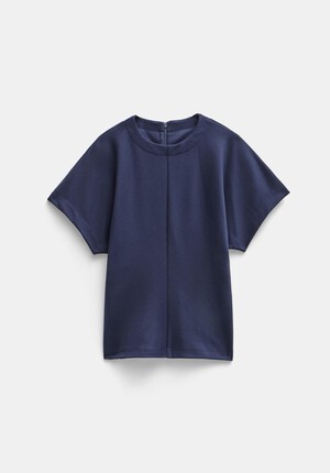 Seam Detail Short Sleeve Top