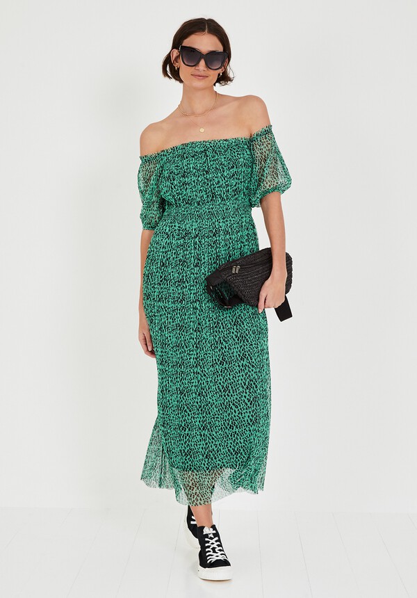 April Mesh Jersey Dress