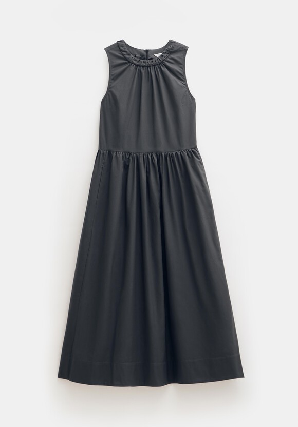 Lightweight Cotton Sleeveless Crew Neck Maxi Dress