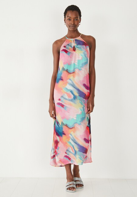 Nazli Halter Midi Dress