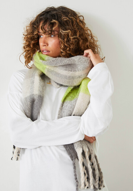 Amber Check Scarf
