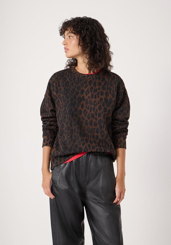 Leopard Print Sweatshirt