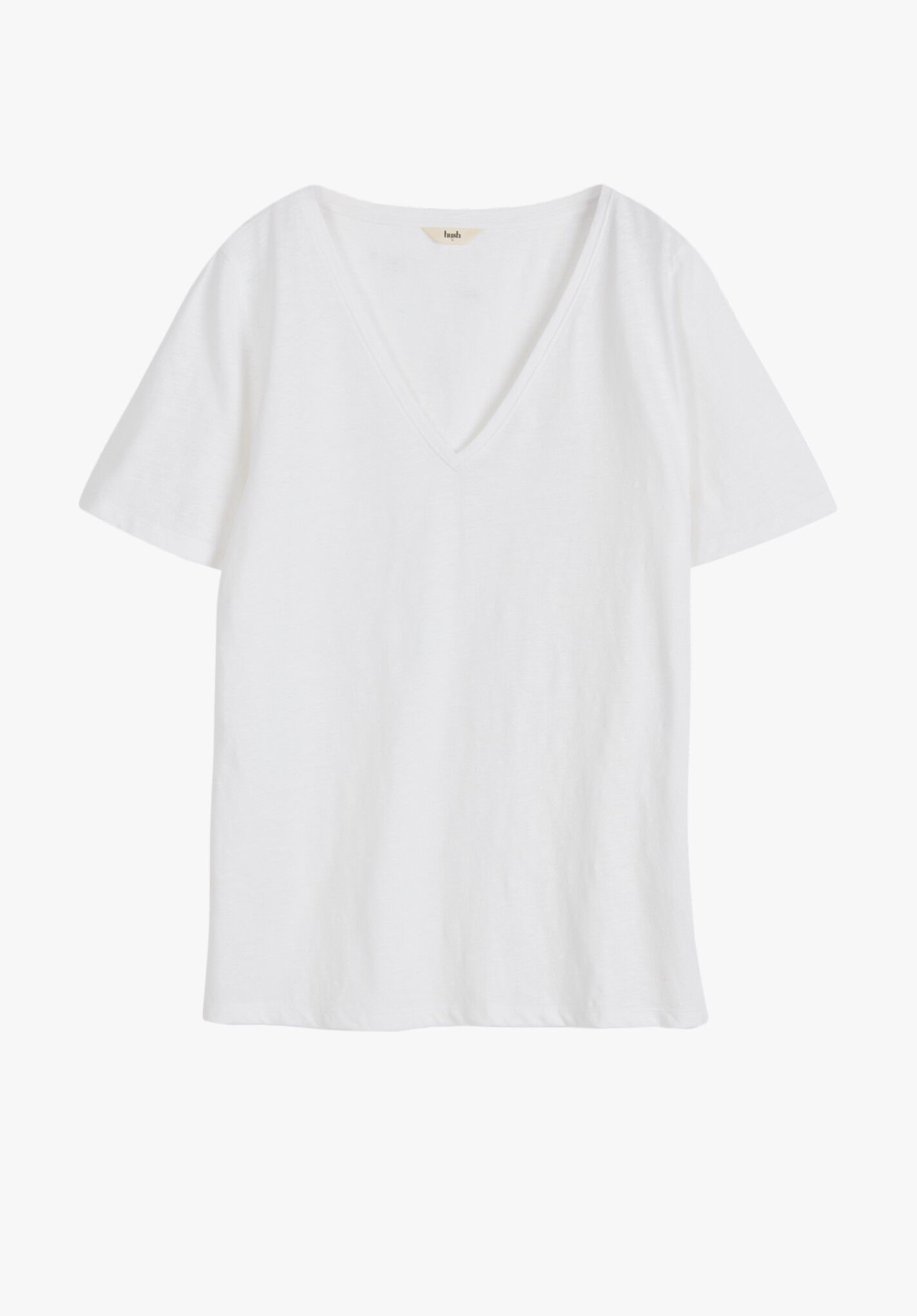 Kali Cotton Slub V Neck T Shirt