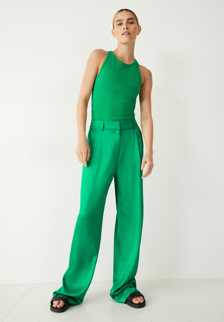 Cecilly Satin Wide Leg Trousers