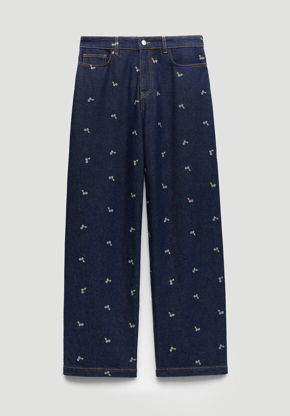 Romy Embroidered Floral Jeans