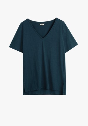 Kali Cotton Slub V-Neck T-Shirt