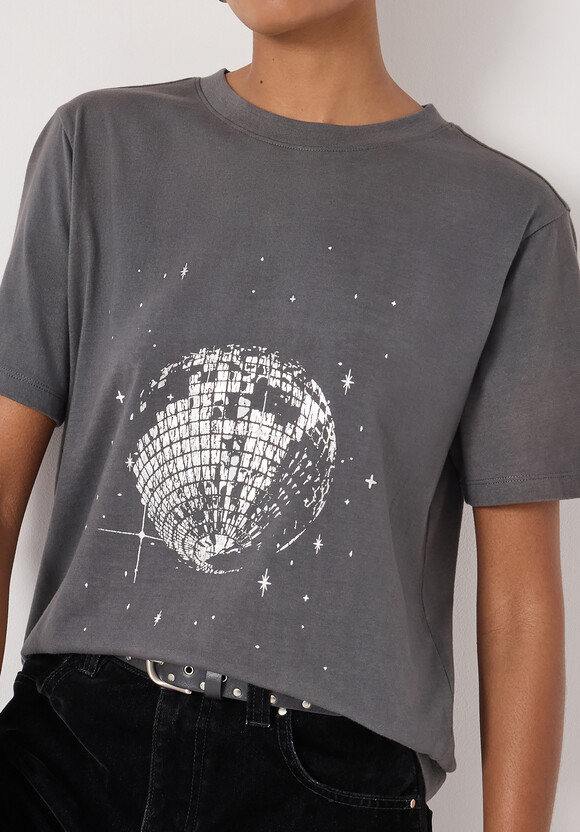 Disco Ball Graphic T-Shirt