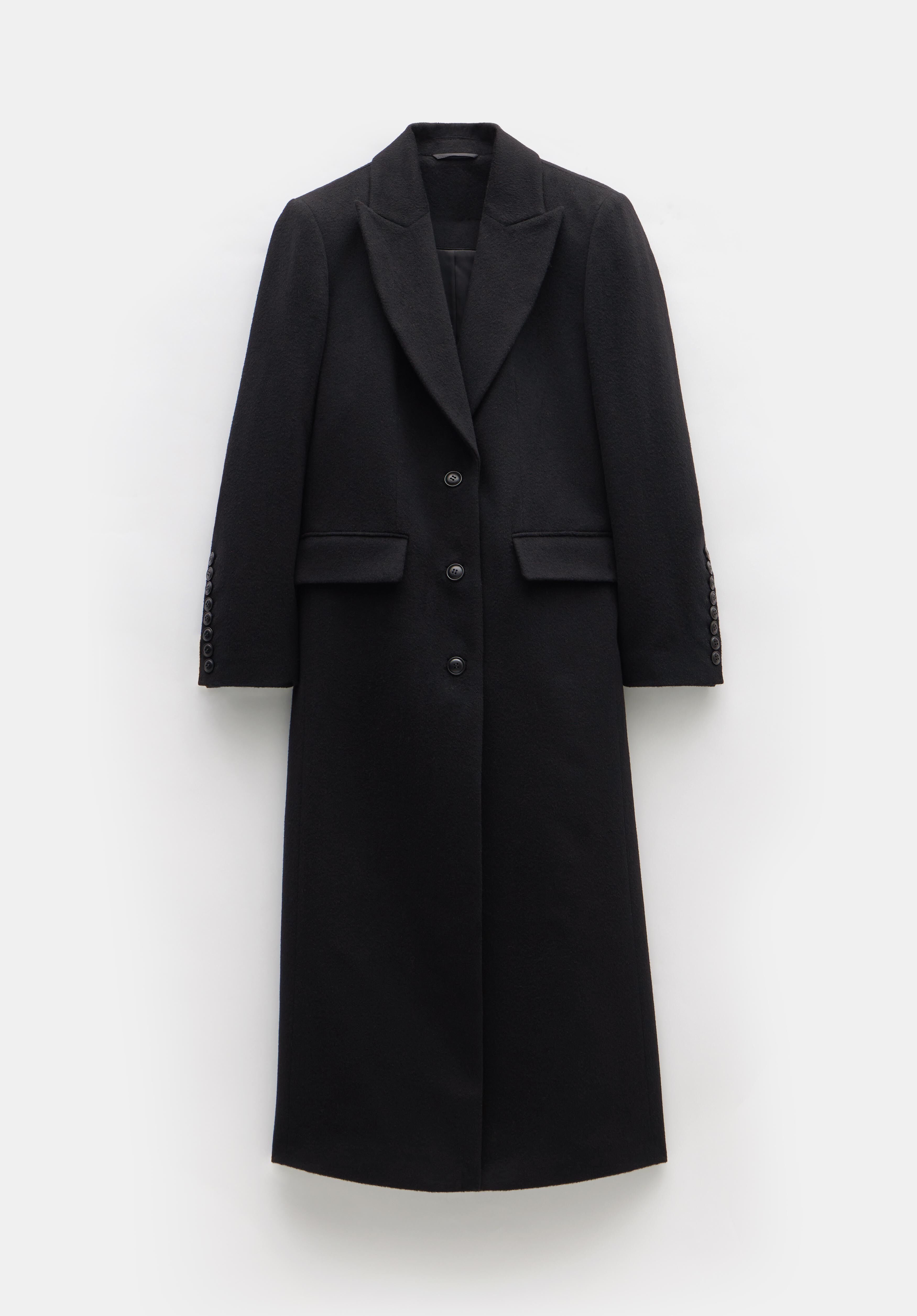Meridah Cashmere Blend Coat Black hush