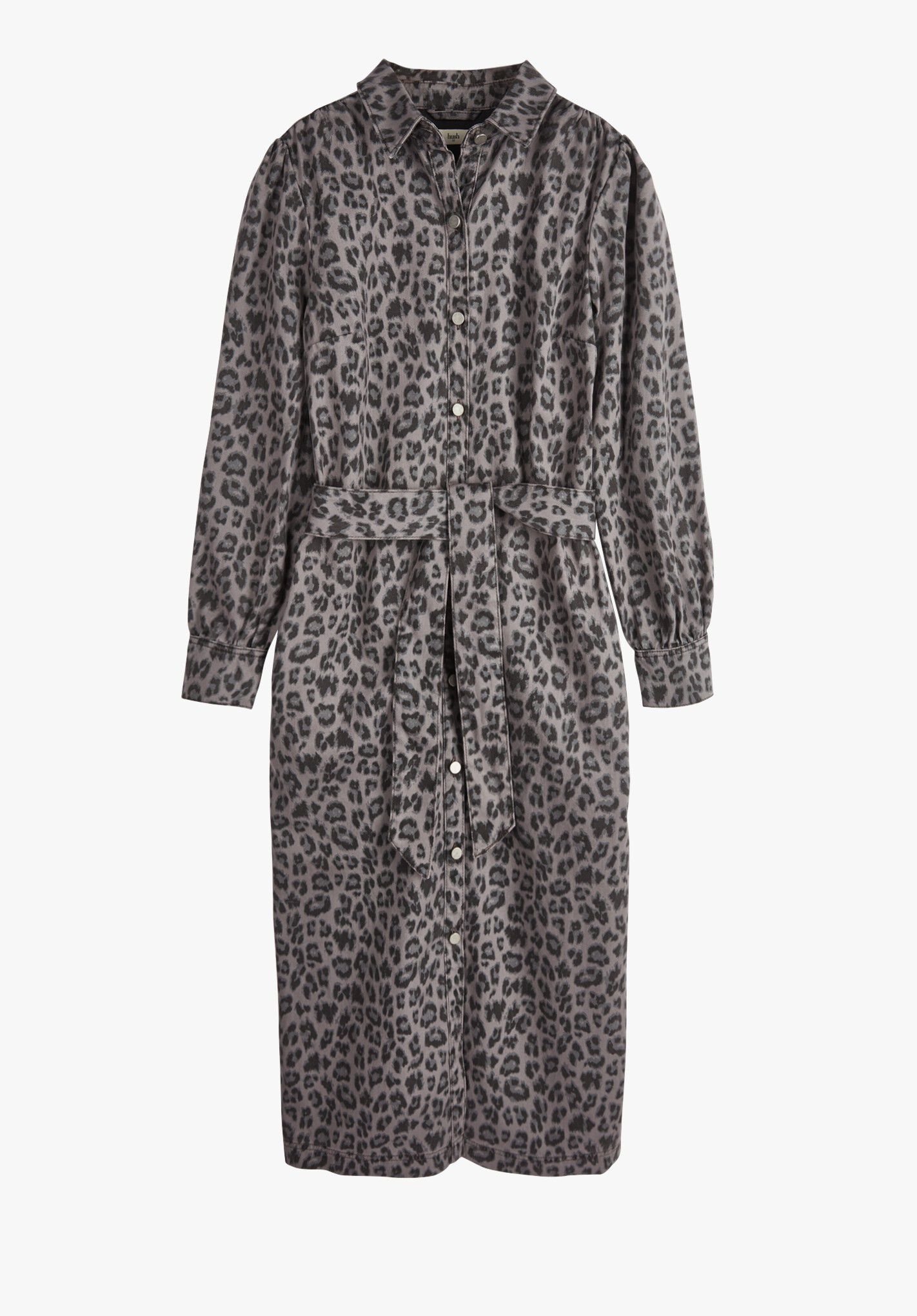 Grey and black deals leopard print dress