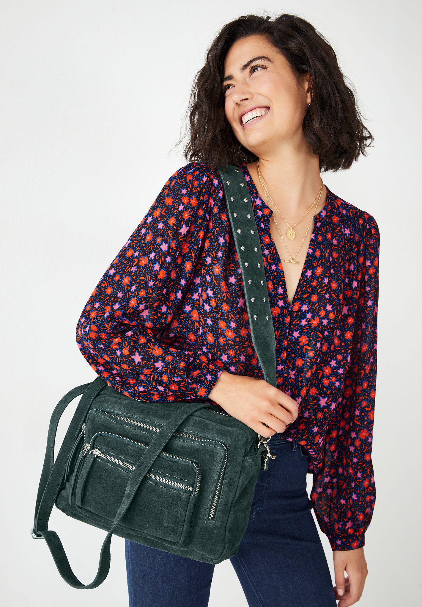 Teal hotsell leather handbag