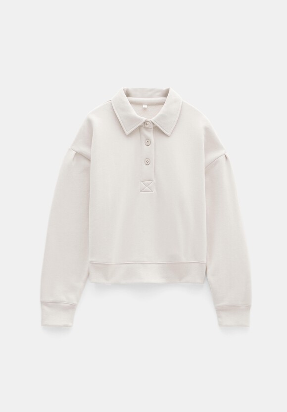 Cropped Polo Sweatshirt