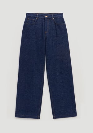 Romy Wide Leg Lurex Jeans