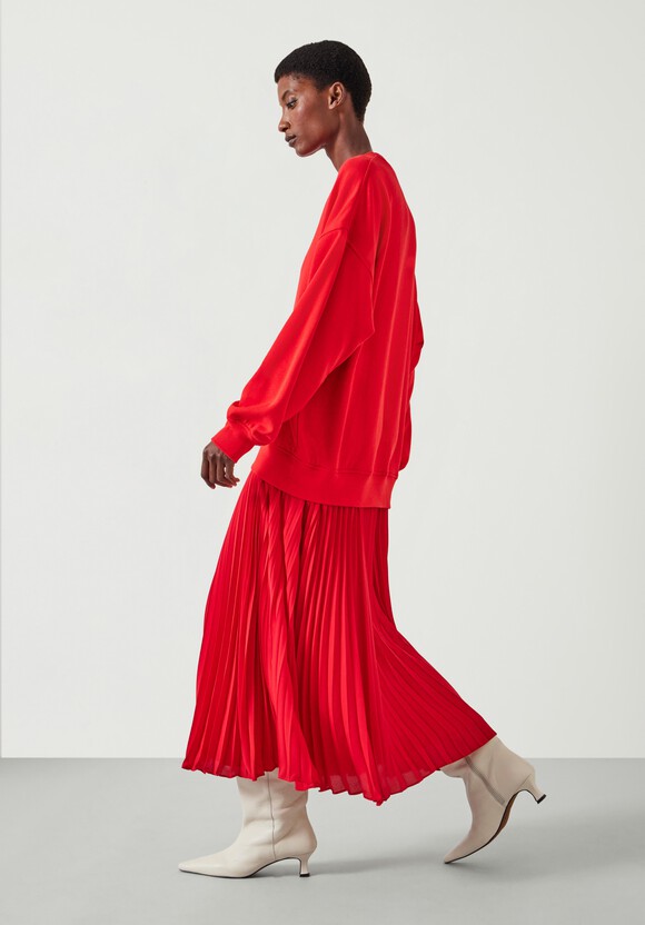 Gabriela Pleated Skirt Sweatshirt Dress