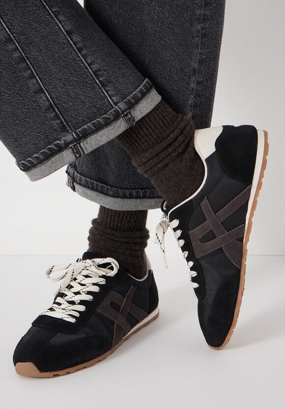 Suede Slimline Retro Trainers