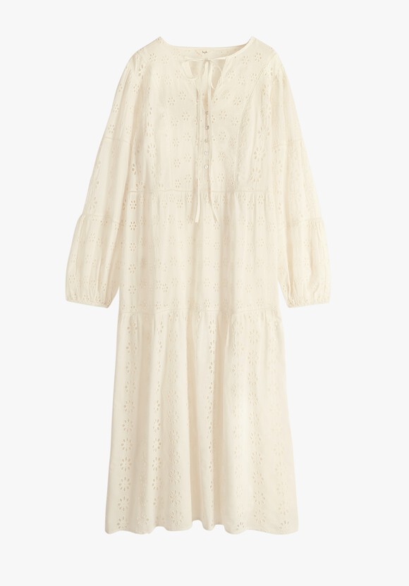 Hannah Broderie Midi Dress